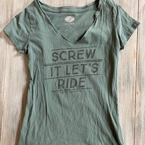 Harley Davidson Wide V neck tee